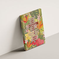 Mahalo Hawaii - Ka Pule a ka Haku Canvas Wall Art Tropical Flowers LT7 - Polynesian Pride