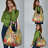 Mahalo Hawaii - Ka Pule a ka Haku Grocery Bag Tropical Flowers LT7 - Polynesian Pride
