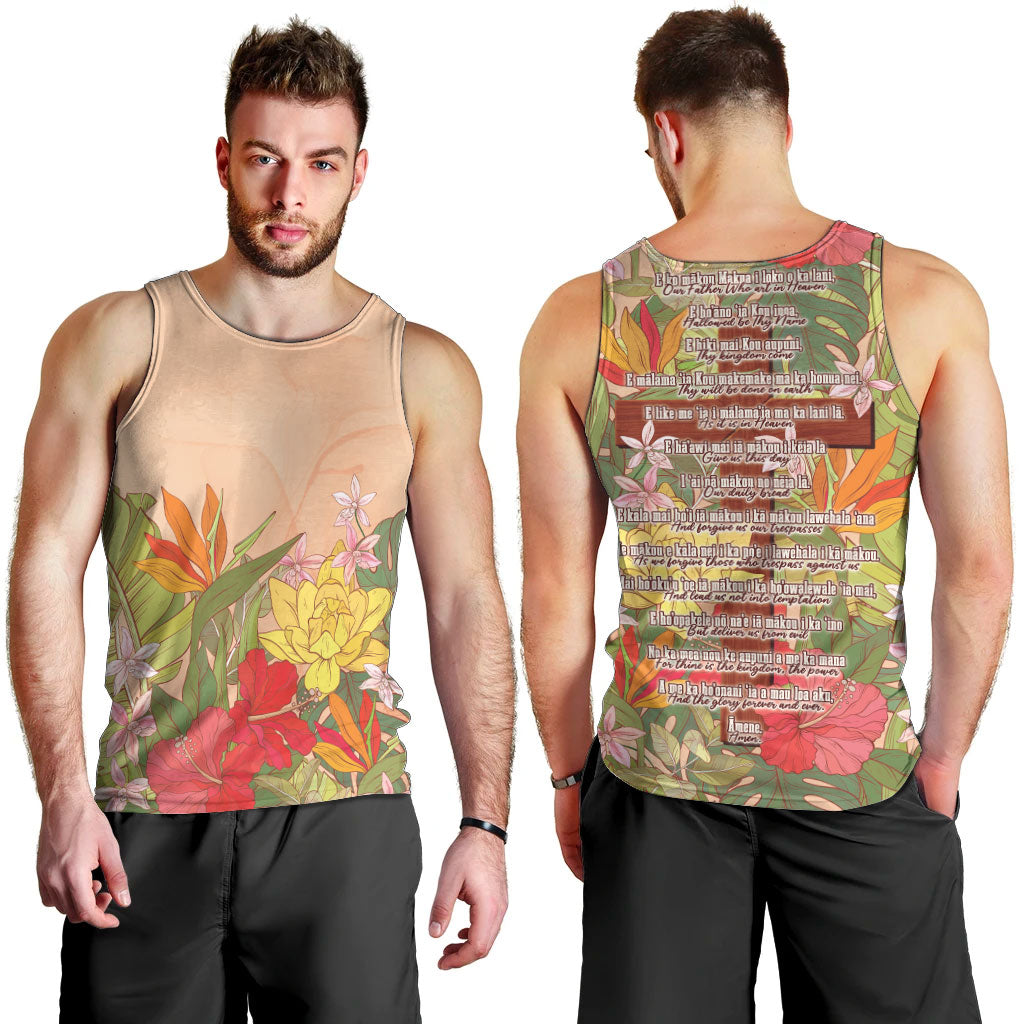 Mahalo Hawaii - Ka Pule a ka Haku Men Tank Top Tropical Flowers LT7 - Polynesian Pride
