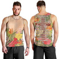 Mahalo Hawaii - Ka Pule a ka Haku Men Tank Top Tropical Flowers LT7 - Polynesian Pride