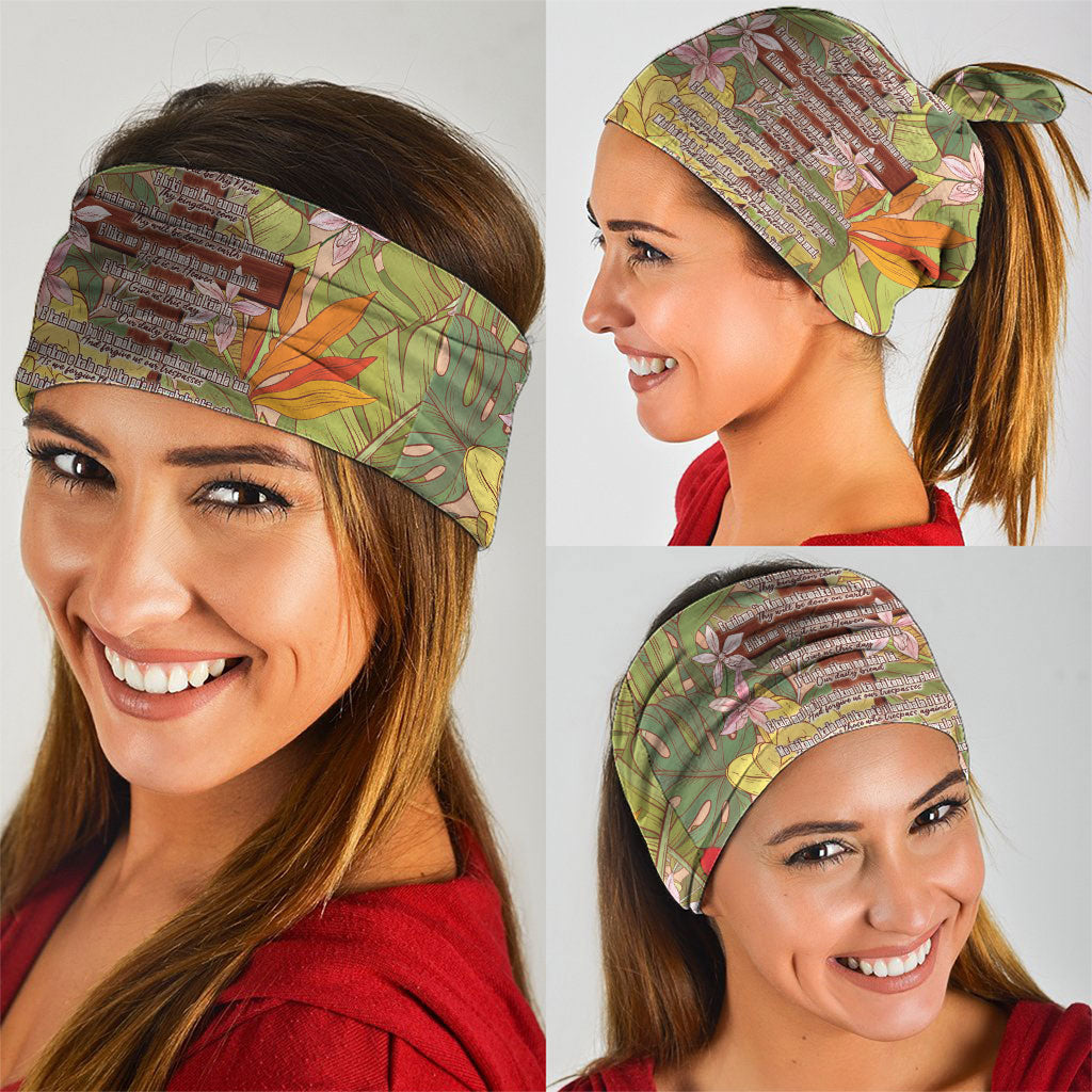 Mahalo Hawaii - Ka Pule a ka Haku Neck Gaiter Tropical Flowers LT7 - Polynesian Pride