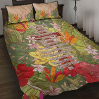Mahalo Hawaii - Ka Pule a ka Haku Quilt Bed Set Tropical Flowers LT7 Coral Pink - Polynesian Pride