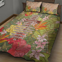 Mahalo Hawaii - Ka Pule a ka Haku Quilt Bed Set Tropical Flowers LT7 - Polynesian Pride