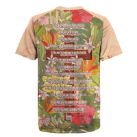 Mahalo Hawaii - Ka Pule a ka Haku Rugby Jersey Tropical Flowers LT7 - Polynesian Pride