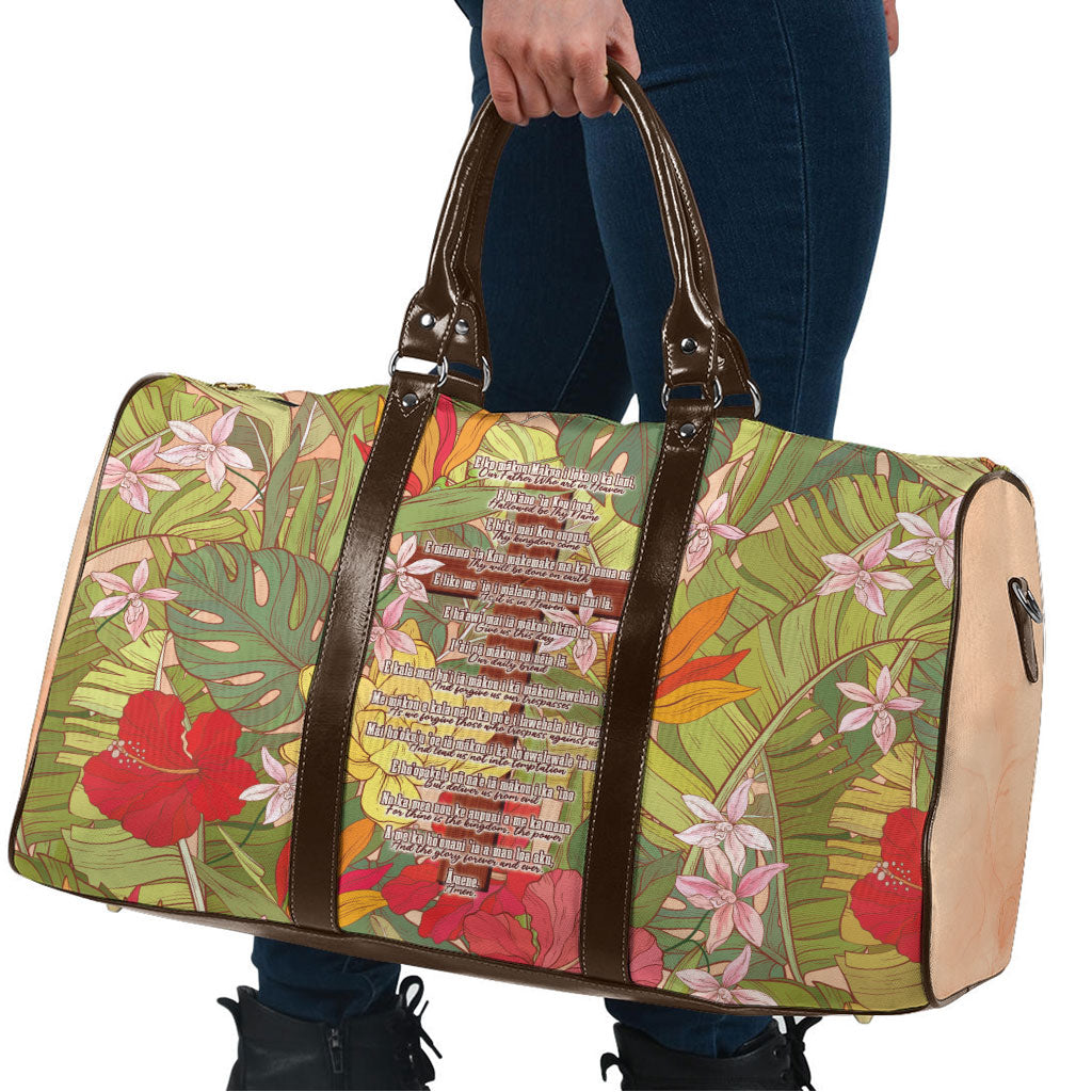 Mahalo Hawaii - Ka Pule a ka Haku Travel Bag Tropical Flowers LT7 - Polynesian Pride