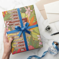 Mahalo Hawaii - The Lord's Prayers Wrapping Paper Tropical Flowers LT7 - Polynesian Pride