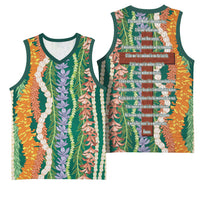 Mahalo Hawaii - Ka Pule a ka Haku Basketball Jersey Mixed Lei LT7 - Polynesian Pride