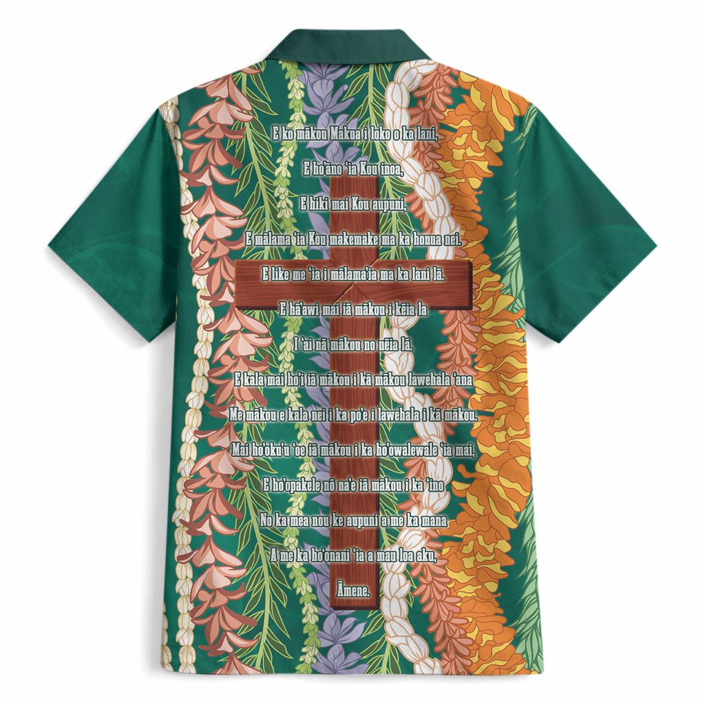 Mahalo Hawaii - Ka Pule a ka Haku Hawaiian Shirt Mixed Lei LT7 - Polynesian Pride