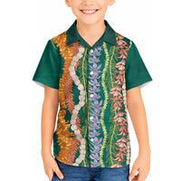 Mahalo Hawaii - Ka Pule a ka Haku Hawaiian Shirt Mixed Lei LT7 - Polynesian Pride