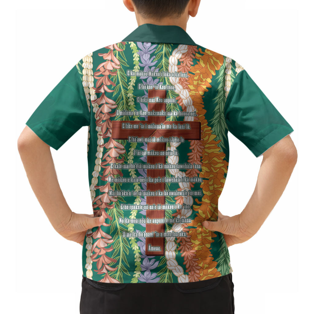 Mahalo Hawaii - Ka Pule a ka Haku Hawaiian Shirt Mixed Lei LT7 - Polynesian Pride