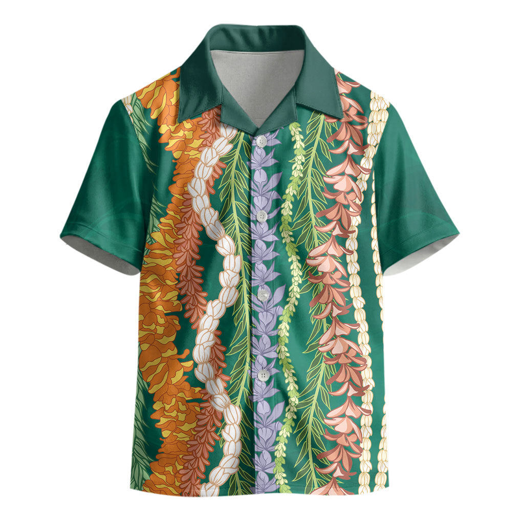 Mahalo Hawaii - Ka Pule a ka Haku Kid Hawaiian Shirt Mixed Lei LT7 - Polynesian Pride