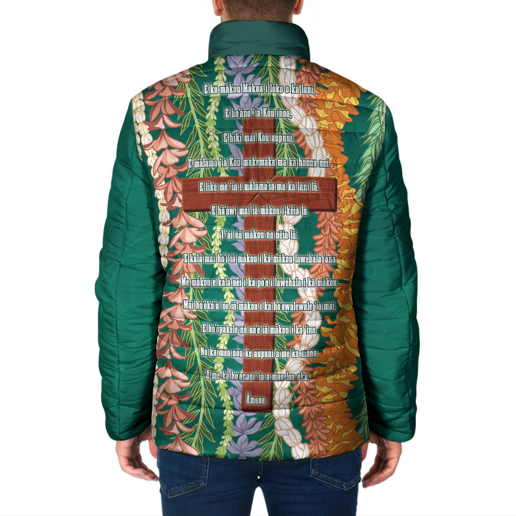 Mahalo Hawaii - Ka Pule a ka Haku Padded Jacket Mixed Lei LT7 - Polynesian Pride
