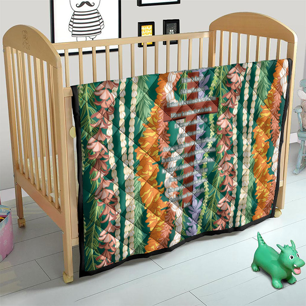 Mahalo Hawaii - Ka Pule a ka Haku Quilt Mixed Lei LT7 - Polynesian Pride