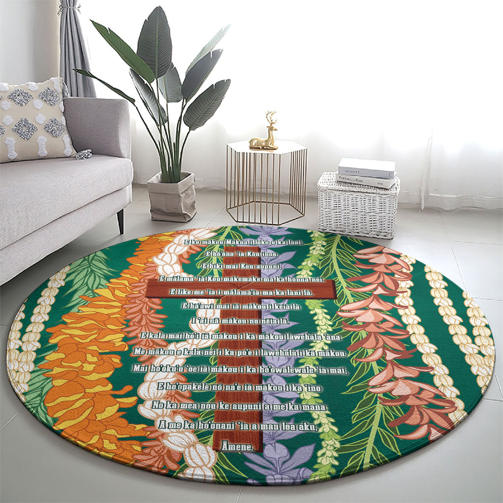 Mahalo Hawaii - Ka Pule a ka Haku Round Carpet Mixed Lei LT7 - Polynesian Pride