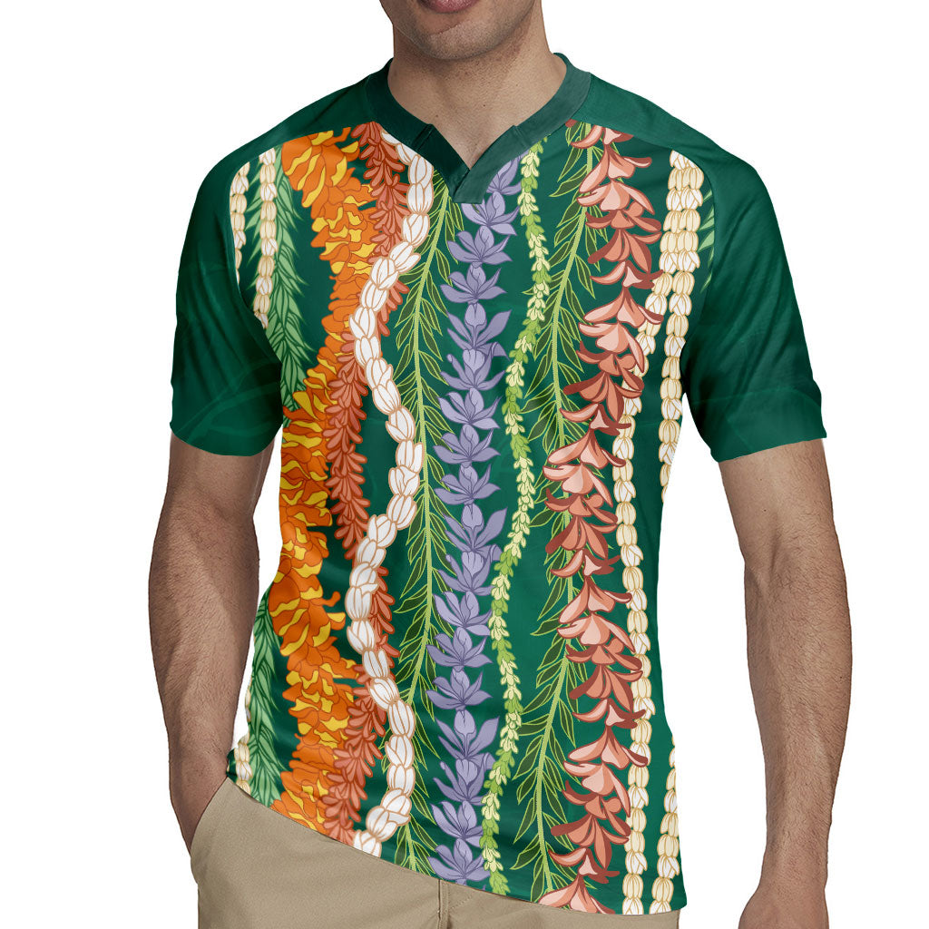 Mahalo Hawaii - Ka Pule a ka Haku Rugby Jersey Mixed Lei LT7 - Polynesian Pride