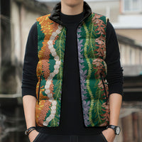 Mahalo Hawaii - Ka Pule a ka Haku Sleeveless Puffer Jacket Mixed Lei LT7 - Polynesian Pride