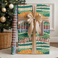 Mahalo Hawaii - The Lord's Prayers Wrapping Paper Mixed Lei LT7 - Polynesian Pride