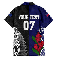 Personalised New Zealand Vs Samoa Rugby Family Matching Puletasi Dress and Hawaiian Shirt Go Champions LT7 - Polynesian Pride