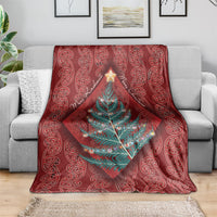 Aotearoa Maori Mangopare Meri Kirihimete Blanket Christmas Fern LT7 - Polynesian Pride