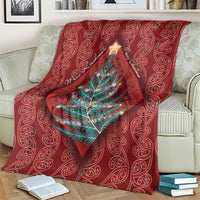 Aotearoa Maori Mangopare Meri Kirihimete Blanket Christmas Fern LT7 - Polynesian Pride