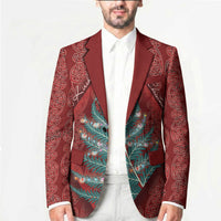 Aotearoa Maori Mangopare Meri Kirihimete Blazer Christmas Fern LT7 - Polynesian Pride