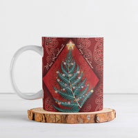 Aotearoa Maori Mangopare Meri Kirihimete Ceramic Mug Christmas Fern