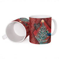 Aotearoa Maori Mangopare Meri Kirihimete Ceramic Mug Christmas Fern