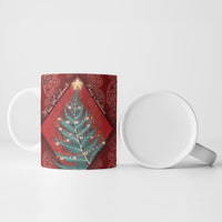 Aotearoa Maori Mangopare Meri Kirihimete Ceramic Mug Christmas Fern