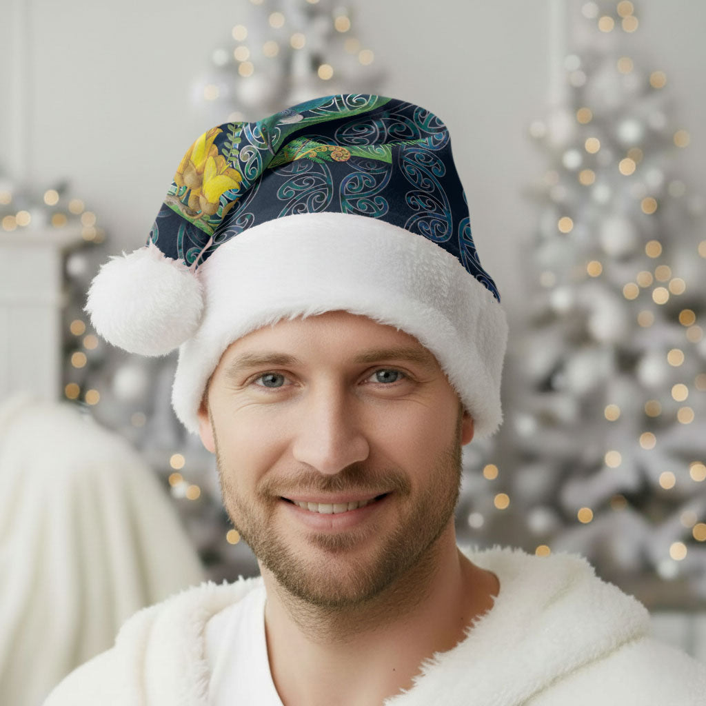 Aotearoa Maori Mangopare Christmas Santa Hat Pikawakawa and Tui LT7 - Polynesian Pride