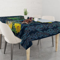 Aotearoa Maori Mangopare Christmas Tablecloth Pikawakawa and Tui LT7 - Polynesian Pride