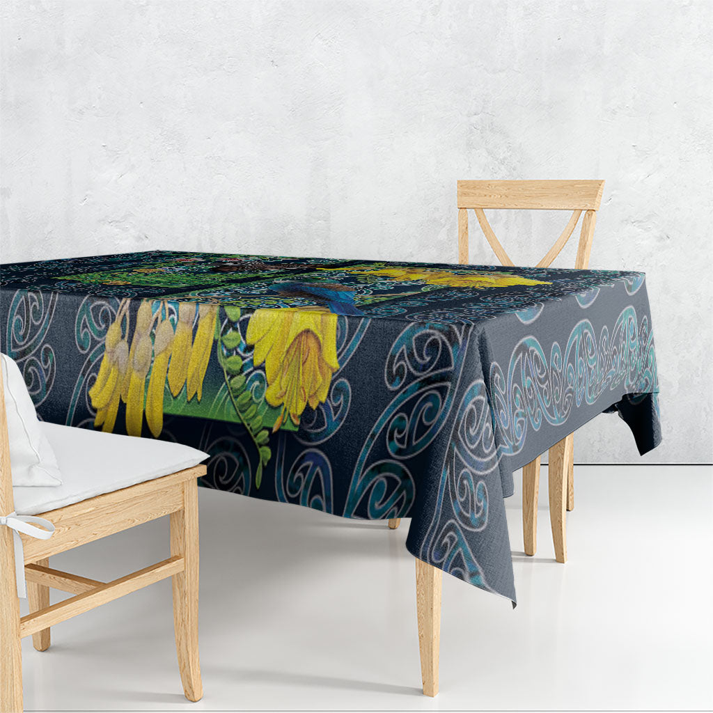 Aotearoa Maori Mangopare Christmas Tablecloth Pikawakawa and Tui LT7 - Polynesian Pride