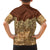Niue Hiapo Motif Family Matching Off The Shoulder Long Sleeve Dress and Hawaiian Shirt Tapa Classic