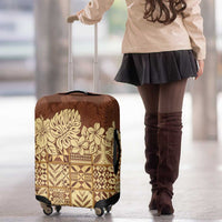 Niue Hiapo Motif Luggage Cover Tapa Classic LT7 - Polynesian Pride