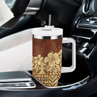 Niue Hiapo Motif Tumbler With Handle Tapa Classic