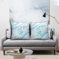 Sharks Couple Dreamy Polynesians Floral Sea Pillow Cover Turquoise LT7 - Polynesian Pride