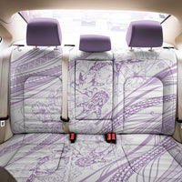 Sharks Couple Dreamy Polynesians Floral Sea Back Car Seat Cover Lilac - Polynesian Pride