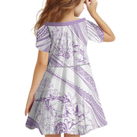 Sharks Couple Dreamy Polynesians Floral Sea Family Matching Off Shoulder Short Dress and Hawaiian Shirt Lilac LT7 - Polynesian Pride
