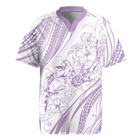 Sharks Couple Dreamy Polynesians Floral Sea Rugby Jersey Lilac - Polynesian Pride