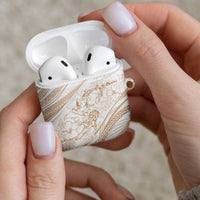 Sharks Couple Dreamy Polynesians Floral Sea AirPods Case Hazel - Polynesian Pride