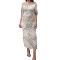 Sharks Couple Dreamy Polynesians Floral Sea Family Matching Puletasi and Hawaiian Shirt Hazel LT7 Mom's Dress Hazel - Polynesian Pride