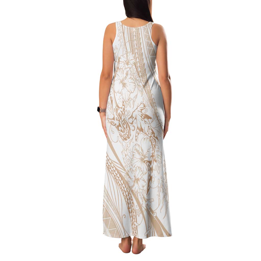 Sharks Couple Dreamy Polynesians Floral Sea Family Matching Tank Maxi Dress and Hawaiian Shirt Hazel LT7 - Polynesian Pride