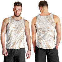 Sharks Couple Dreamy Polynesians Floral Sea Men Tank Top Hazel - Polynesian Pride