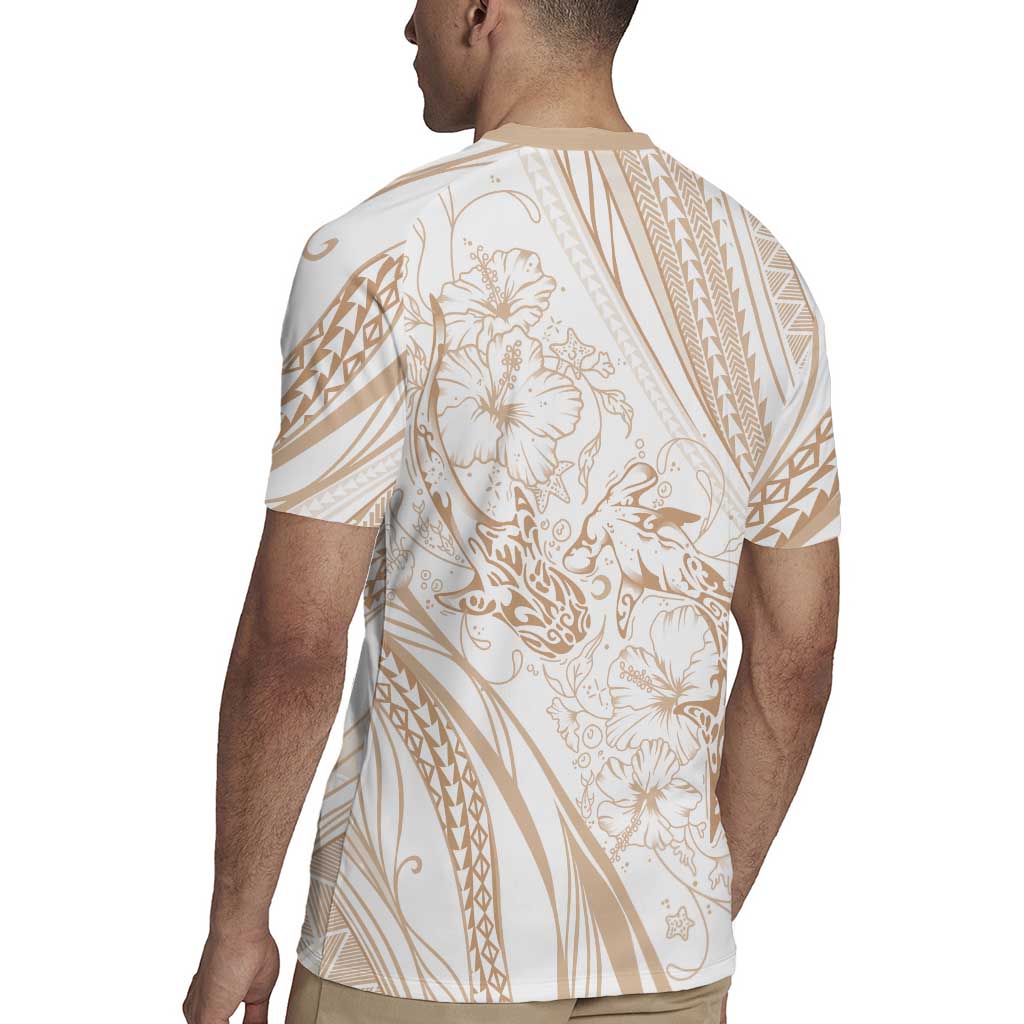 Sharks Couple Dreamy Polynesians Floral Sea Rugby Jersey Hazel - Polynesian Pride