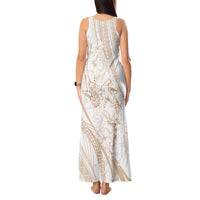 Sharks Couple Dreamy Polynesians Floral Sea Tank Maxi Dress Hazel - Polynesian Pride