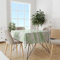 Sharks Couple Dreamy Polynesians Floral Sea Tablecloth Emerald - Polynesian Pride