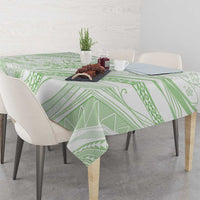 Sharks Couple Dreamy Polynesians Floral Sea Tablecloth Emerald - Polynesian Pride