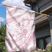 Sharks Couple Dreamy Polynesians Floral Sea Garden Flag Pink LT7 - Polynesian Pride
