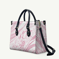 Sharks Couple Dreamy Polynesians Floral Sea Leather Bag Pink LT7 Pink - Polynesian Pride