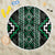 Jade Tukutuku Pattern Aotearoa Beach Blanket Niho Taniwha and Puhoro Motifs