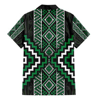Jade Tukutuku Pattern Aotearoa Family Matching Mermaid Dress and Hawaiian Shirt Niho Taniwha and Puhoro Motifs LT7 - Polynesian Pride